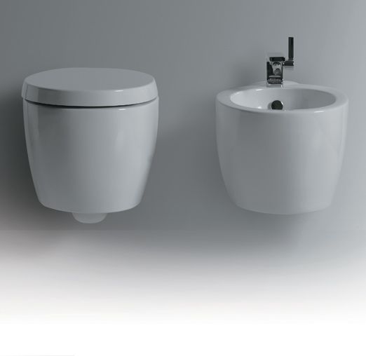 Wandcloset met zachtsluitende toiletzitting