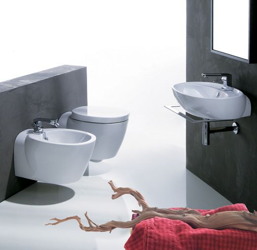 Wandcloset met zachtsluitende toiletzitting