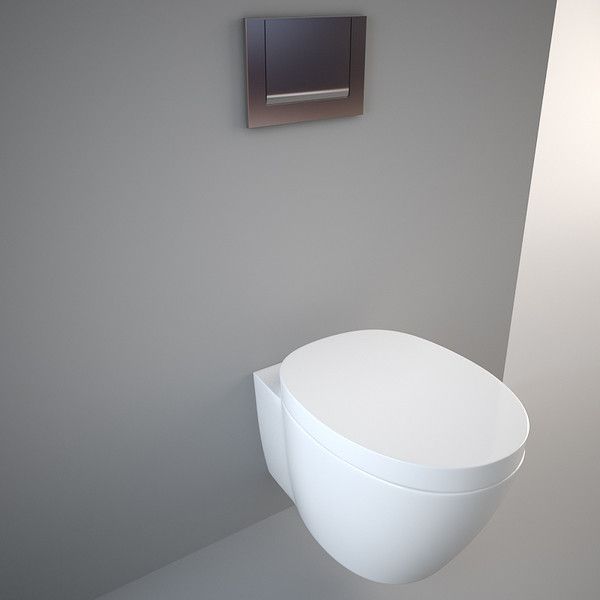 Wandcloset met zachtsluitende toiletzitting